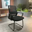 Black Mesh Office Waiting Chair - 5