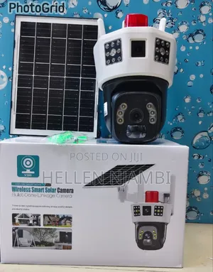Dual Lens 4G PTZ 360 CCTV Camera with Alarm