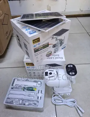 UBox 6MP 4G Solar Powered Dual Lens CCTV Camera