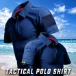 Men's Tactical Breathable Golf Polo T-Shirt with Pocket - 4