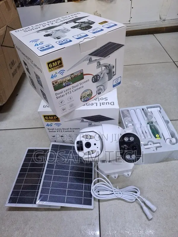 6MP UBox 4G Solar Outdoor Camera, Waterproof - 1