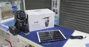 1080p HD Dual Lens Solar Security Camera 360° PTZ Night Vision