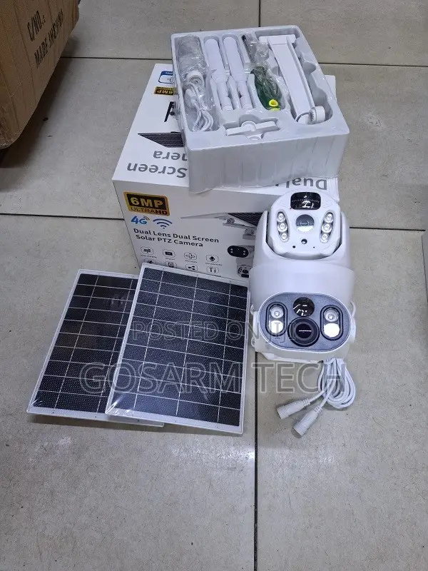 UBox 6MP 4G Solar CCTV Camera with Dual Panels - 1