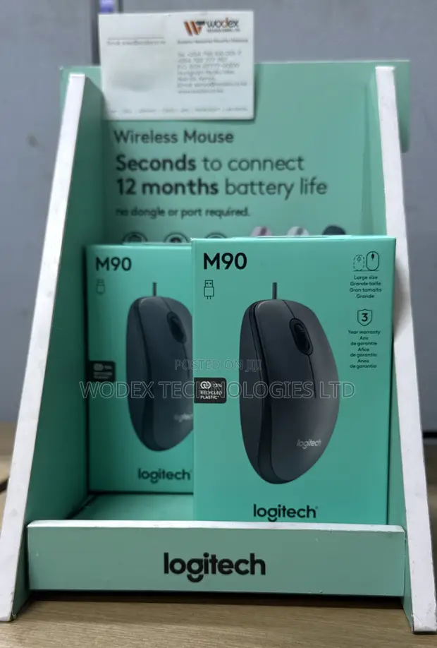Logitech M90 USB Wired Mouse - 1