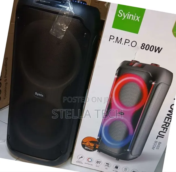 Syinix SYNDJ280TWD Powerful Bass Boom Speaker - 1