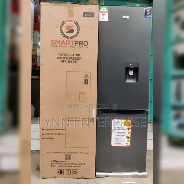 Smartpro Fridge Defrost 350DBI 280L Bottom Freezer with Water Dispenser - 1
