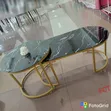 2-Piece Nesting Coffee Table - Modern Marble Glass Effect - 2