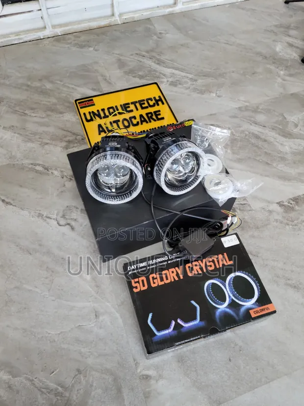 3-Inch Bi-LED Projector Lights with 5D Rings - 1