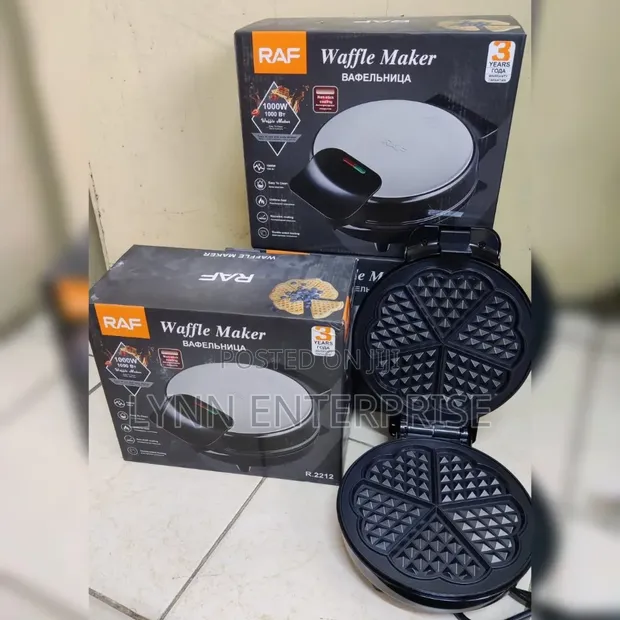 RAF Waffle Maker 1000W - 1