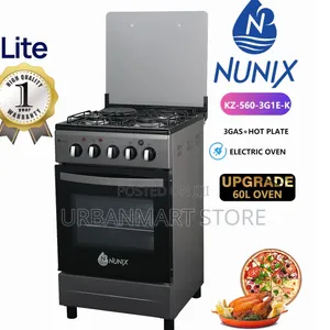 Nunix 3+1 Standing Cooker 50x55 with Oven
