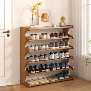 Extra Large 6-Tier Bamboo Shoe Rack (Holds up to 36 Pairs)