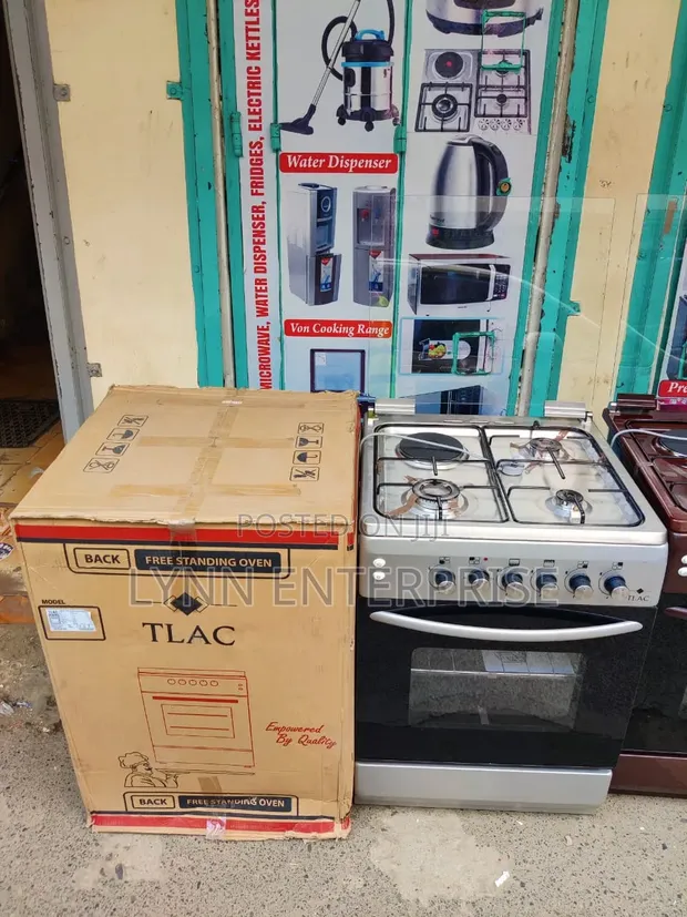 TLAC Standing Cooker 60x60cm, 3 Gas + 1 Electric Burner - 1