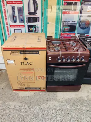 TLAC Standing Cooker 60x60cm, 3 Gas + 1 Electric Burner, Flame Failure Safety