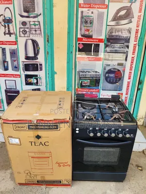 TLAC Standing Cooker 60x60cm, 3 Gas + 1 Electric, Flame Failure Safety