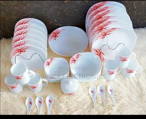 Seti ya Sahani za Kula za Opal Glass za Mraba Vipande 39