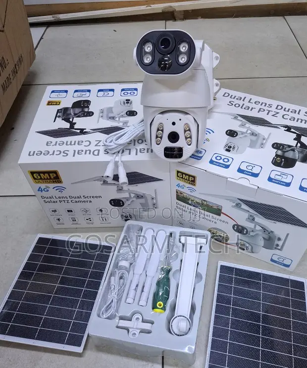6MP UBox PTZ Wireless 4G Outdoor Solar Camera - 1