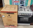 Silver TLAC Standing Cooker 60x60cm, 3 Gas Burners + 1 Electric Hotplate, Gas Oven with Sensor - 1