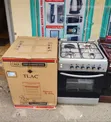Silver TLAC Standing Cooker 60x60cm, 3 Gas Burners + 1 Electric Hotplate, Gas Oven with Sensor - 2