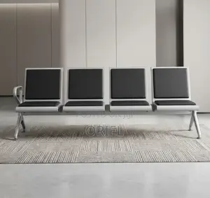 Heavy Duty Airport Waiting Bench - Black