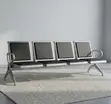 Heavy Duty Airport Waiting Bench - Black - 4
