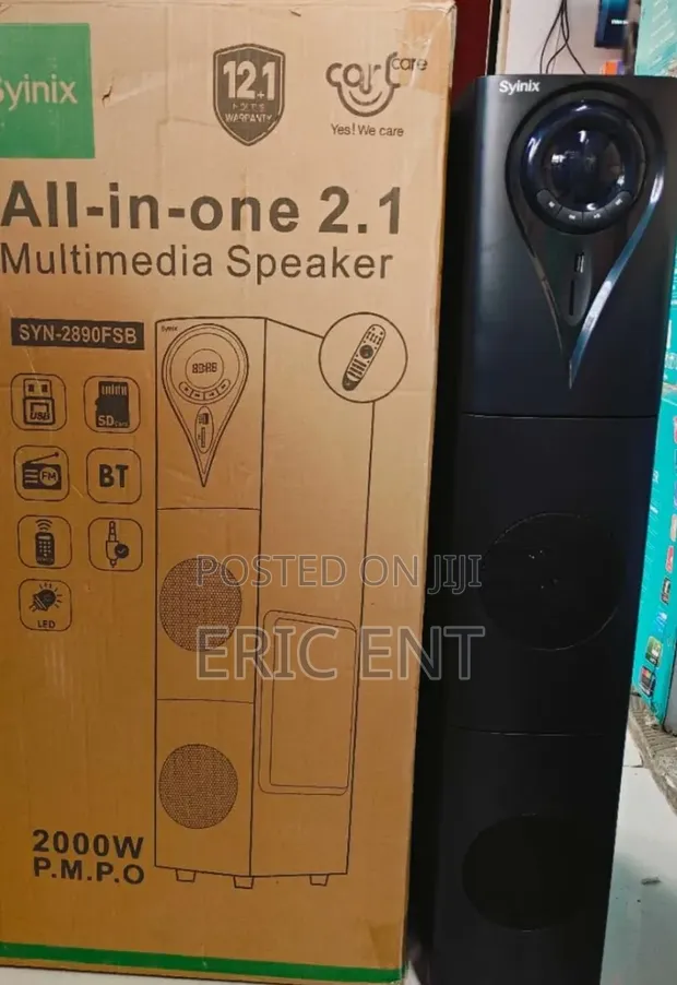 Syinix All-in-One 2.1 Multimedia Speaker SYN2890FSB - 1