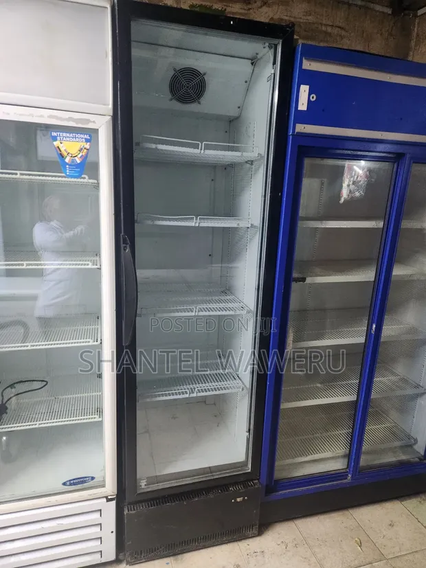 Unique Black Soda Display Refrigerator - 1