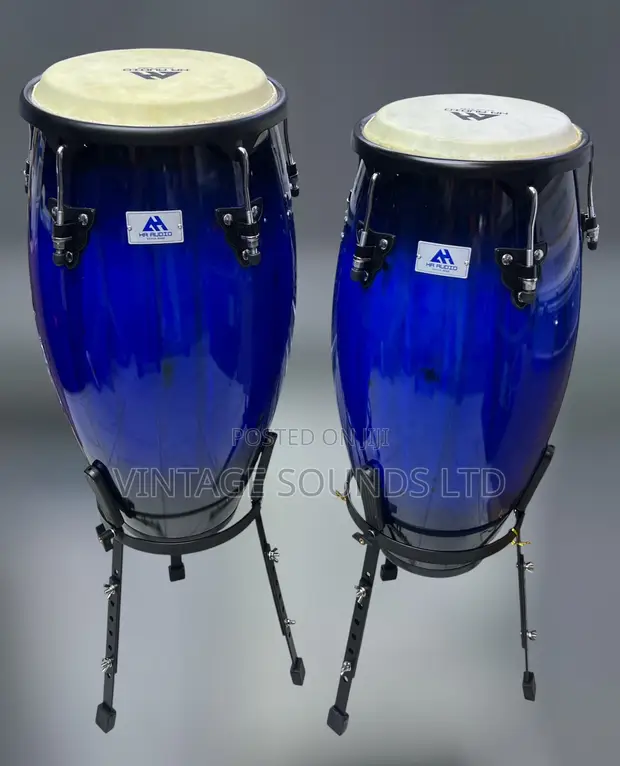 Brand New DC Conga Drums Pair with Stand - 1