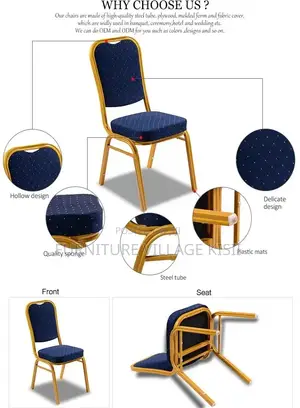 Blue Banquet Conference Armless Chair