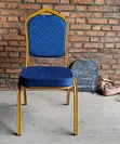 Blue Banquet Conference Armless Chair - 4