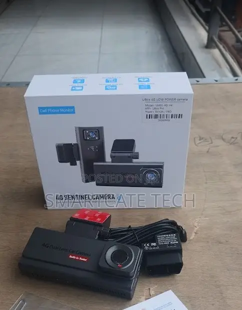 Smart 4G Dash Cam - Dual Lens HD, Night Vision - 1