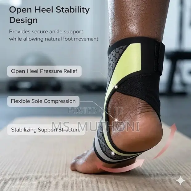 Open Heel Stability Ankle Brace - 1
