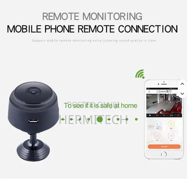 A9 Mini Hidden CCTV Camera with SD Card Slot, Audio, Night Vision - 1