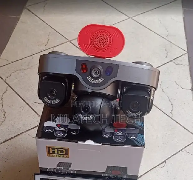 4G Solar Triple Lens CCTV Camera with AI Tracking & Siren - 1