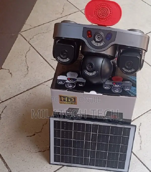 Triple Lens Solar 4G Outdoor CCTV Camera with Motion Alarm - 1