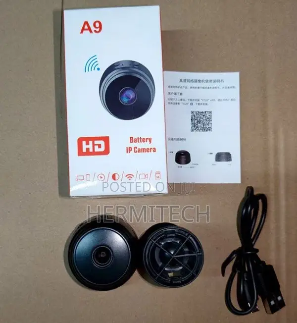A9 Mini Hidden CCTV Camera with SD Card Slot & Night Vision - 1