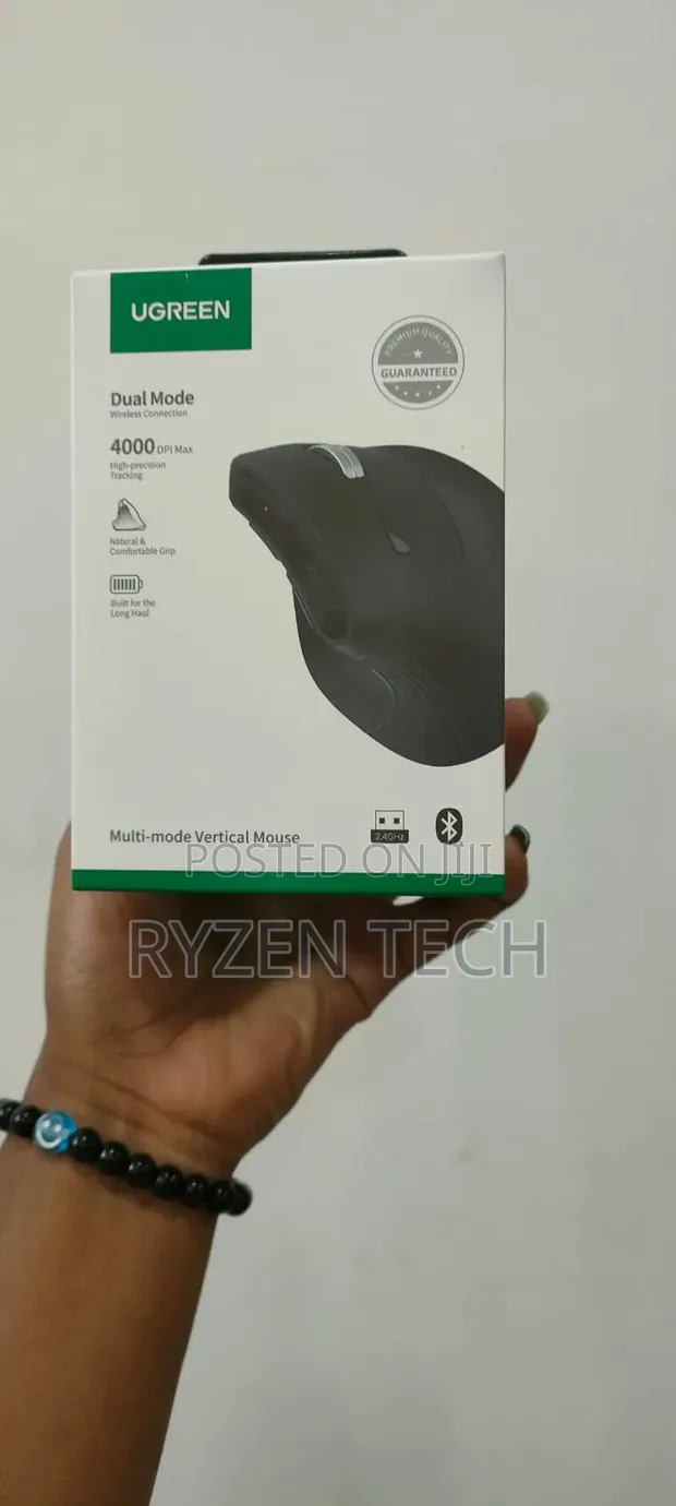 UGREEN Multi-Mode Vertical Mouse - Brand New - 1