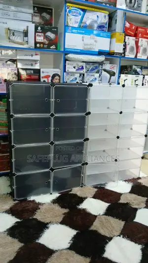 Plastic Shoe Rack Organizer - Double Column