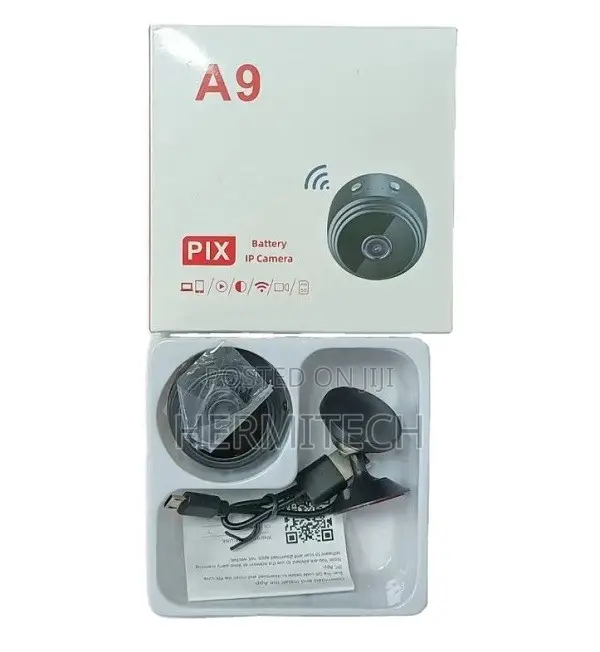 A9 Mini Hidden CCTV Camera with Audio Record, SD Card Slot, IR Night Vision - 1