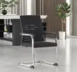 Black Mesh Reception Waiting Chair - 2