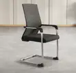 Black Mesh Reception Waiting Chair - 4