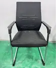 Black Mesh Reception Waiting Chair - 5