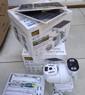UBox 6MP Dual Lens 4G Solar PTZ CCTV Camera
