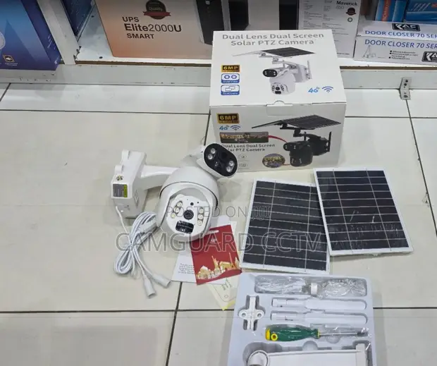 6MP 4G Dual Lens Solar PTZ CCTV Camera (UBox App) - 1