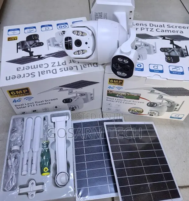 6MP UBox 4G Solar Dual Lens Camera with Two-Way Talk - 1