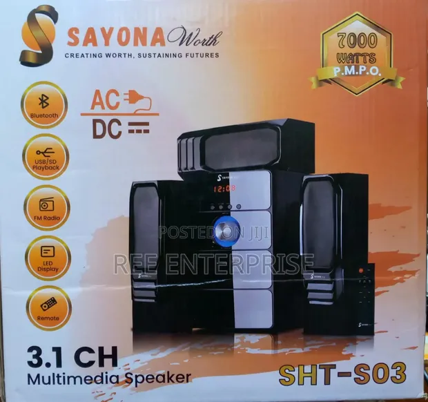 Sayona SHT-S03 3.1 Channel Woofer System - 1