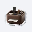 Multifunctional Wood Grain Tissue Holder & Storage - 2