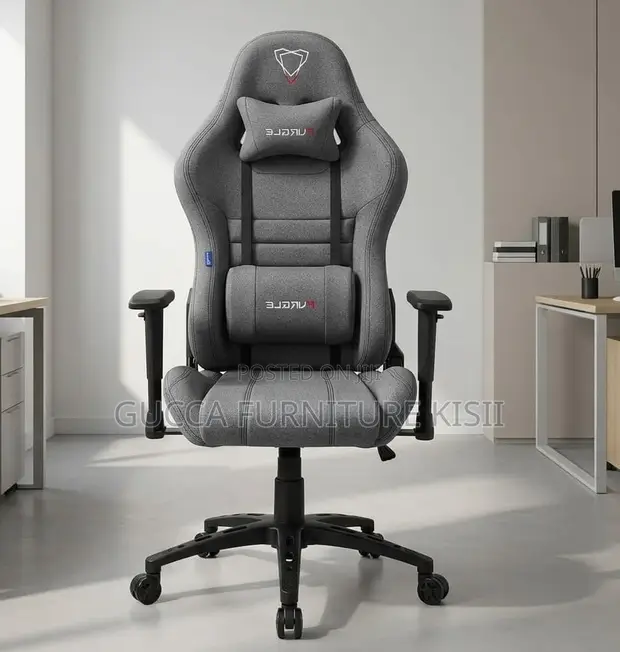 Gray Fabric Gaming Chair - 1