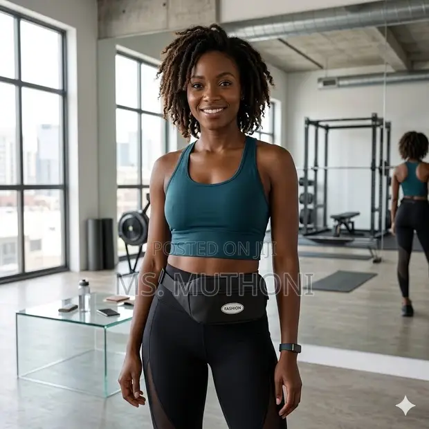 Unisex Black Athleisure Fanny Pack - 1