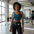 Unisex Black Athleisure Fanny Pack - 1