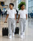 Classic Boys Clothing Set - Trousers + T-Shirt - 2